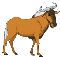 Gif animé antilope marron